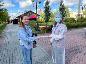 Служба крови вновь на празднике первой улицы